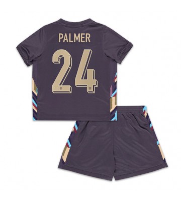 Inglaterra Cole Palmer #24 Segunda Equipación Niños Eurocopa 2024 Manga Corta (+ Pantalones cortos)